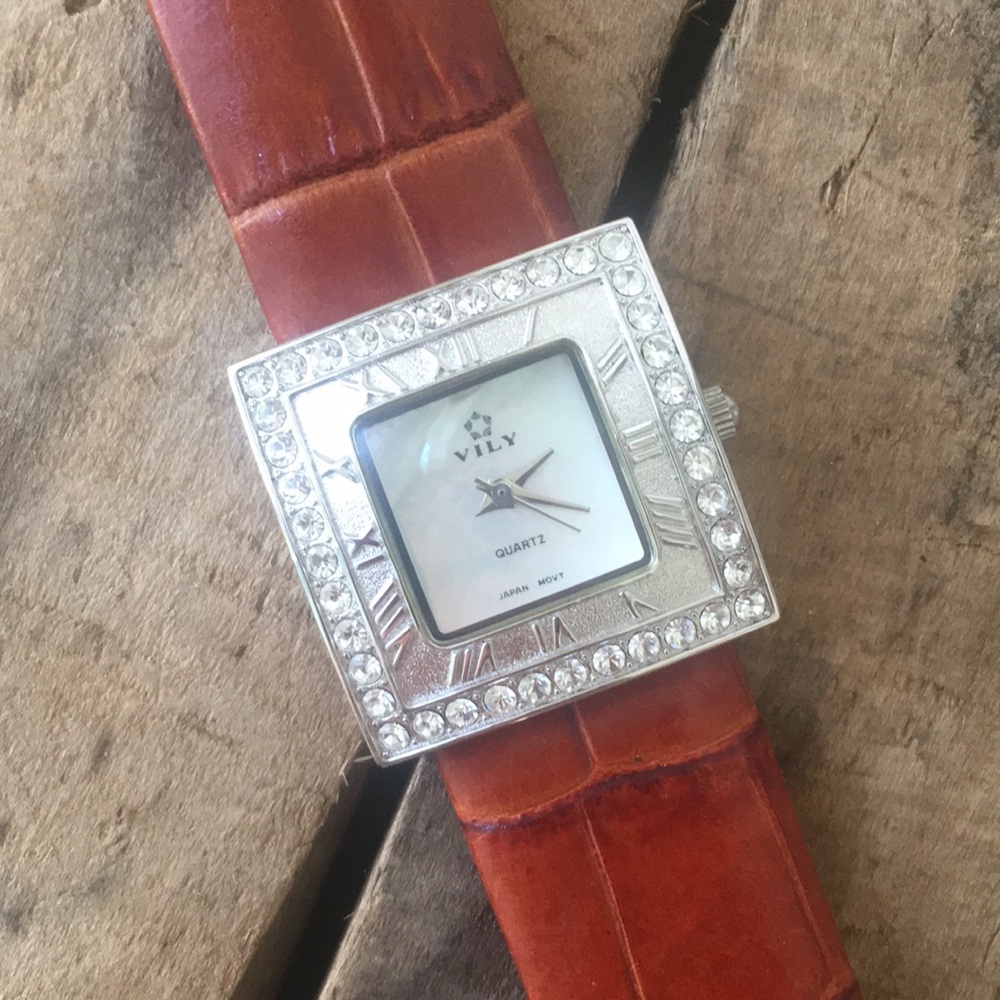 VILY Women’s Watch ~ Butterscotch Leather Band